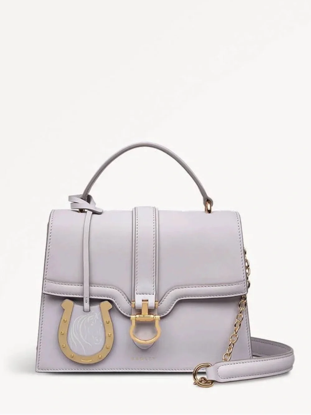 NWT Radley London KY Derby 25 top-Handle Lavender Leather Satchel